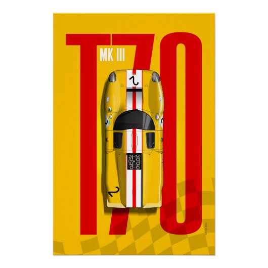 Lola T70 No.2 BOAC Top Tribute Poster (Vorderseite)