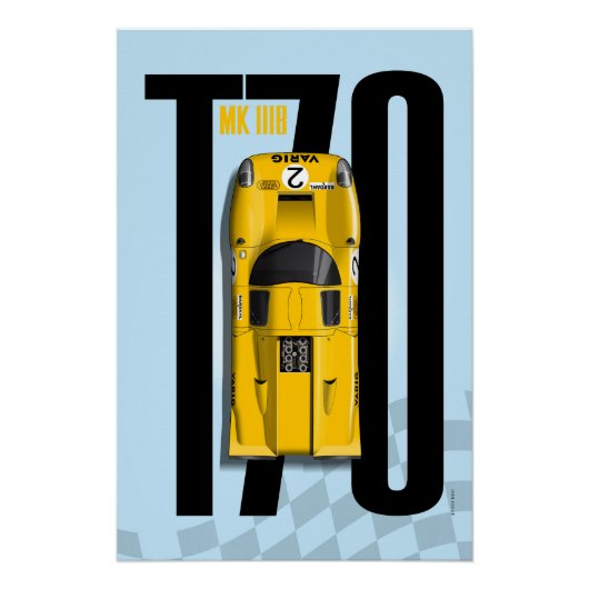 Lola T70 No.2 Varig Top Tribute Poster (Vorderseite)