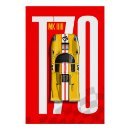 Lola T70 No.40 Bongrip Top Tribute Poster