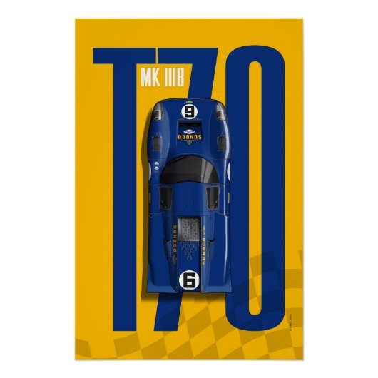Lola T70 No.6 Sunoco Top Tribute Poster (Vorderseite)