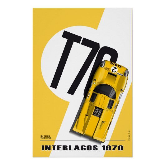 Lola T70 Varig Interlagos 1970 Poster (Vorderseite)