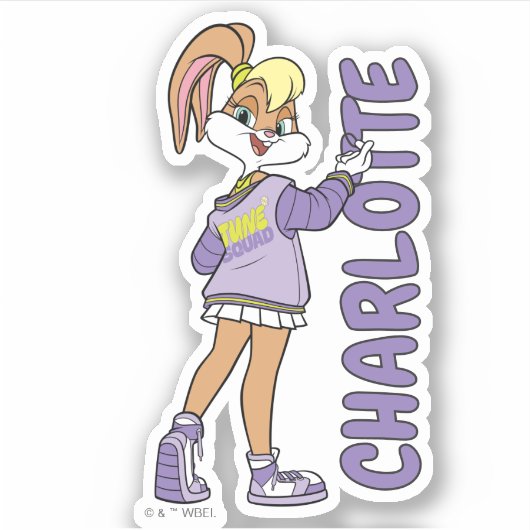 Lola TUNE SQUAD™ Varsity Herz Aufkleber (Vorderseite)