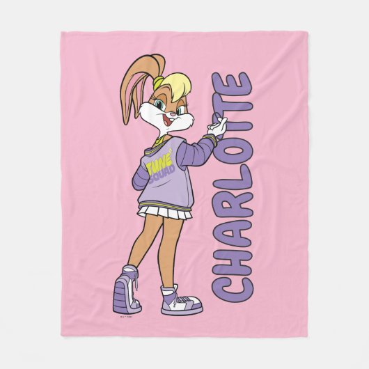 Lola TUNE SQUAD™ Varsity Herz Fleecedecke (Vorderseite)