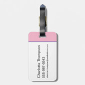 Lola TUNE SQUAD™ Varsity Herz Gepäckanhänger (Rückseite vertikal)