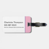 Lola TUNE SQUAD™ Varsity Herz Gepäckanhänger (Rückseite horizontal)