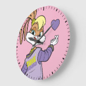 Lola TUNE SQUAD™ Varsity Herz Große Wanduhr (Winkel)