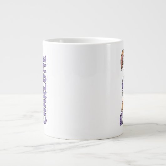 Lola TUNE SQUAD™ Varsity Herz Jumbo-Tasse (Vorderseite)