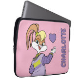 Lola TUNE SQUAD™ Varsity Herz Laptopschutzhülle (Vorne Rechts)