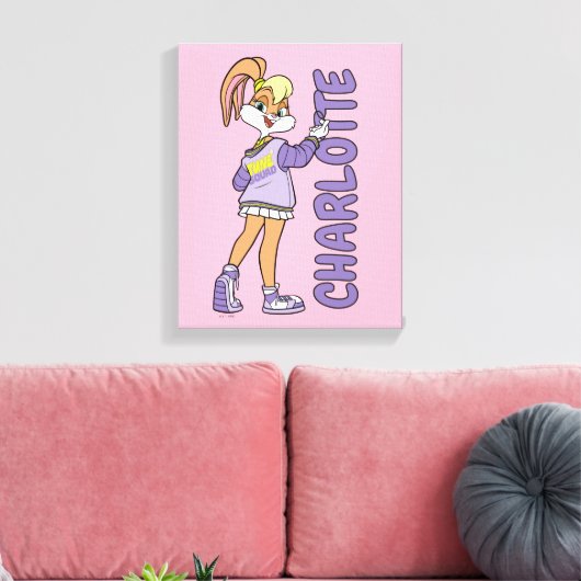 Lola TUNE SQUAD™ Varsity Herz Leinwanddruck (Insitu (Wohnzimmer))