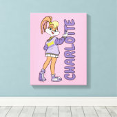 Lola TUNE SQUAD™ Varsity Herz Leinwanddruck (Insitu (Holzboden))