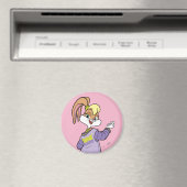 Lola TUNE SQUAD™ Varsity Herz Magnet (In Situ (Geschirrspüler))