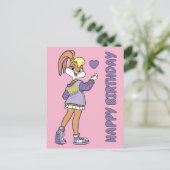 Lola TUNE SQUAD™ Varsity Herz Postkarte (Stehend Vorderseite)