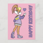 Lola TUNE SQUAD™ Varsity Herz Postkarte (Vorderseite)