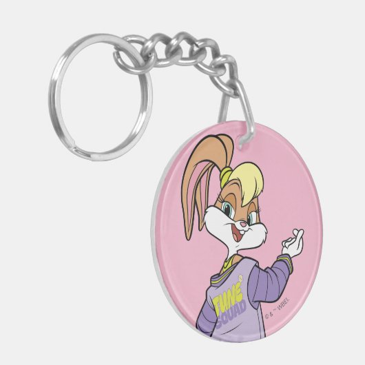 Lola TUNE SQUAD™ Varsity Herz Schlüsselanhänger (Vorderseite links)