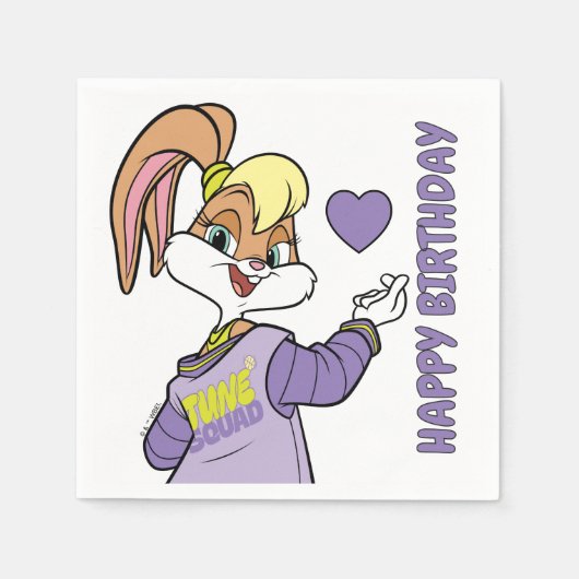 Lola TUNE SQUAD™ Varsity Herz Serviette (Vorderseite)