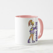 Lola TUNE SQUAD™ Varsity Herz Tasse (VorderseiteRechts)