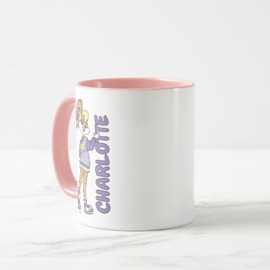 Lola TUNE SQUAD™ Varsity Herz Tasse (Vorderseite Links)