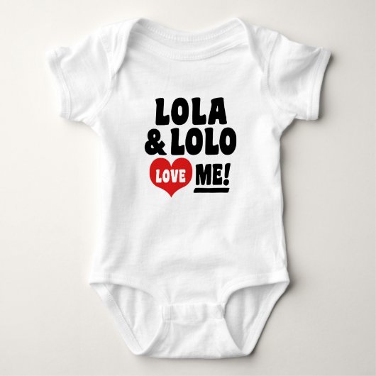 Lola und lolo Liebe Me Baby Strampler (Vorderseite)