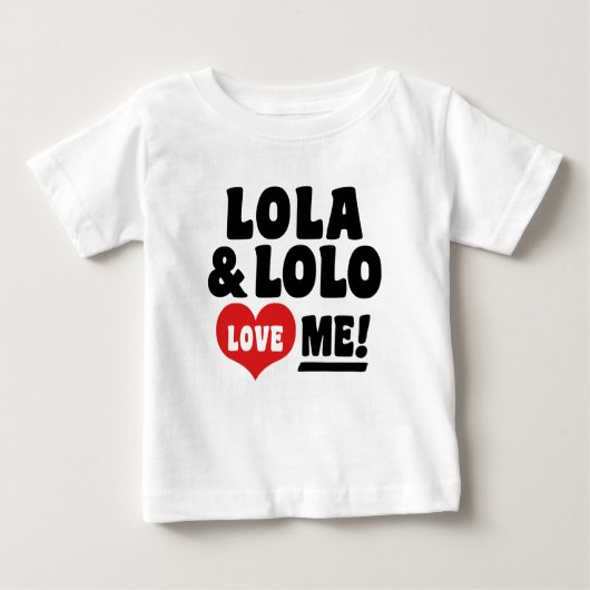 Lola und lolo Liebe Me Baby T-shirt (Vorderseite)