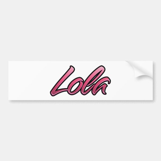 Lola verblasst pink Aufkleber Sticker Autoaufkleber (Vorne)