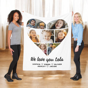 Lola We Liebe Sie 7 Foto Collage Fleecedecke