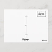 Lola with bow postkarte (Rückseite)