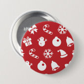 Lolailo 12 Frohe Weihnachten/Feliz Navidad Button (Vorne & Hinten)