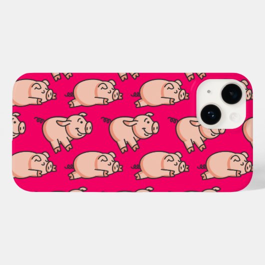 Lolailo 19 Oink Oink Case-Mate iPhone Hülle (Rückseite (Horizontal))