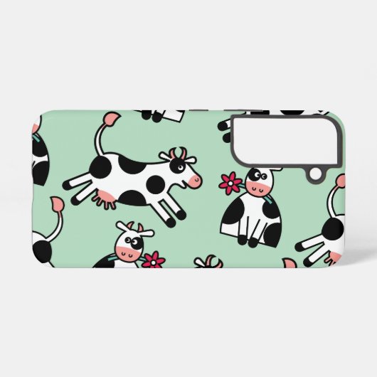 Lolailo 22 Blume Power Kuh Samsung Galaxy Hülle (Rückseite (Horizontal))