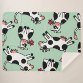 Lolailo 22 Blume Power Kuh Sherpadecke (Vorderseite (Horizontal))