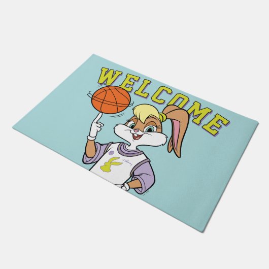 Lola's Basketball-Spin Fußmatte (Schrägansicht)