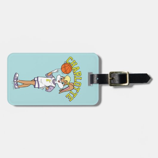 Lola's Basketball-Spin Gepäckanhänger (Vorderseite horizontal)