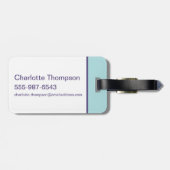 Lola's Basketball-Spin Gepäckanhänger (Rückseite horizontal)