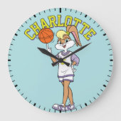 Lola's Basketball-Spin Große Wanduhr (Vorderseite)