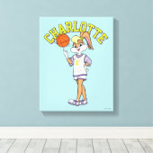 Lola's Basketball-Spin Leinwanddruck (Insitu (Holzboden))