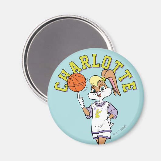 Lola's Basketball-Spin Magnet (Vorderseite/Rückseite)