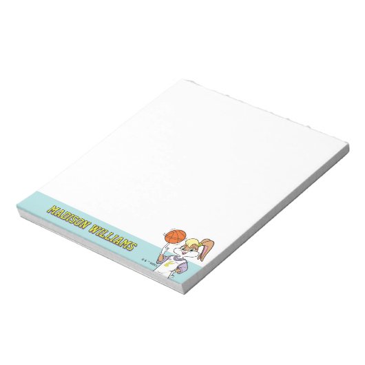 Lola's Basketball-Spin Notizblock (Rotiert)