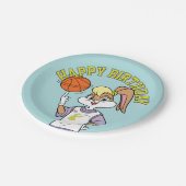 Lola's Basketball-Spin Pappteller (Schrägansicht)