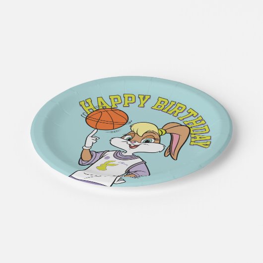 Lola's Basketball-Spin Pappteller (Schrägansicht)