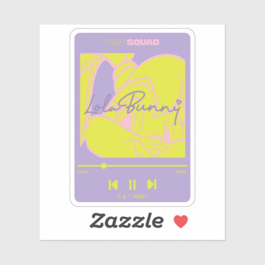 Lola's Music Player Aufkleber (Blatt)