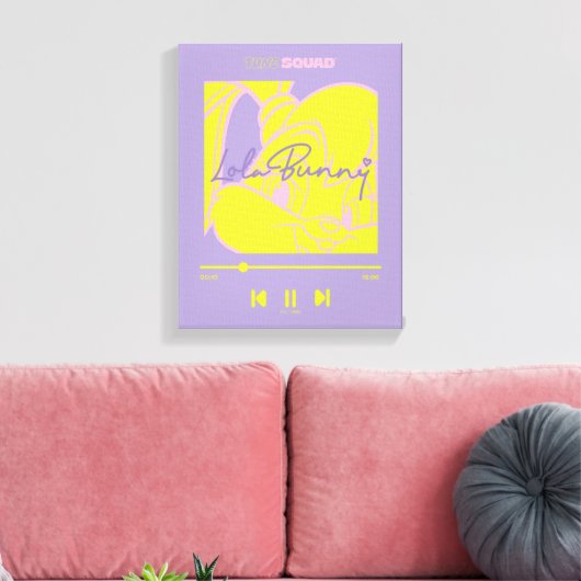 Lola's Music Player Leinwanddruck (Insitu (Wohnzimmer))