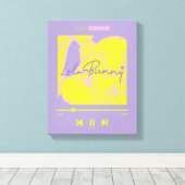 Lola's Music Player Leinwanddruck (Insitu (Holzboden))