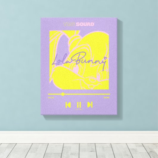 Lola's Music Player Leinwanddruck (Insitu (Holzboden))