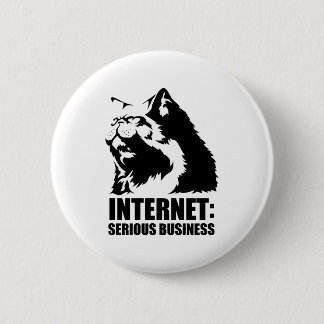 lolcat das Internet ist ernstes Geschäft Button