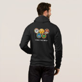 LOLCOMP 5 Ketten Zipped Hoodie (Schwarz voll)