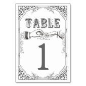 LOld Viktorianische Tischnummern (Vorderseite)