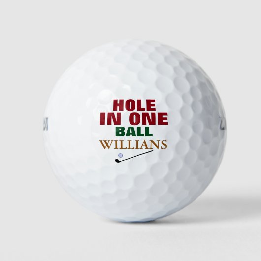 LOLE IN ONE golfers's Golfball (Vorderseite)