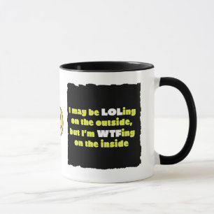 LOLing auf der äußeren Kaffee-Tasse Tasse