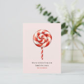 Lolipop Christmas Candy Merry Christmas Postkarte (Stehend Vorderseite)