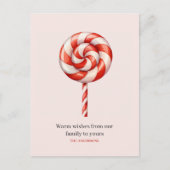 Lolipop Christmas Candy Merry Christmas Postkarte (Vorderseite)